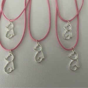 Cute Kitty Necklaces Party Pack of 5